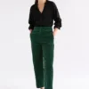 Altes-broek met groene Sinda-print