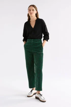 Altes-broek met groene Sinda-print