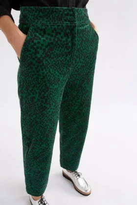 Altes-broek met groene Sinda-print