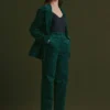 Altes-broek met groene Sinda-print