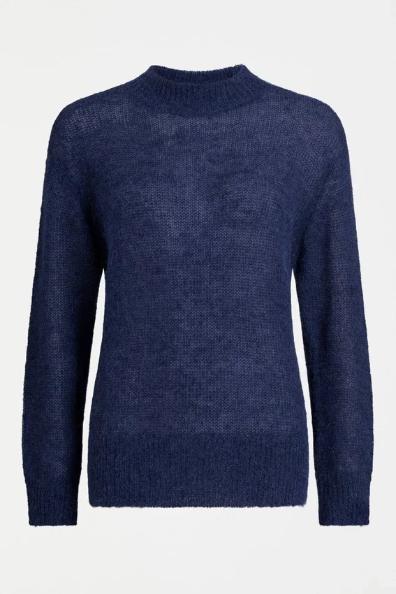 Fjer-trui, fel marineblauw Fjer-trui, fel marineblauw