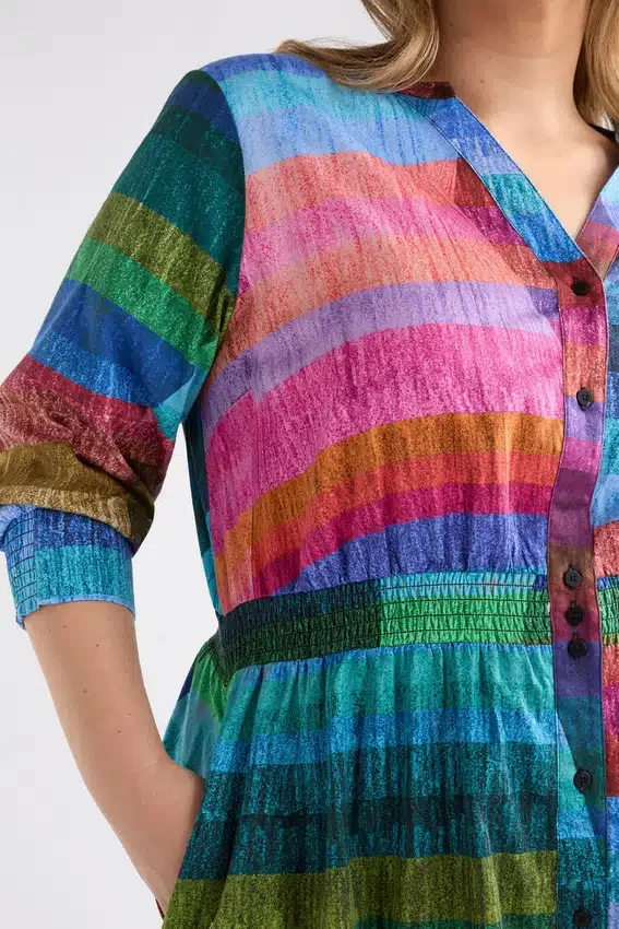 Gia shirtjurk met 3/4-mouwen Gia shirtjurk met 3/4-mouwen