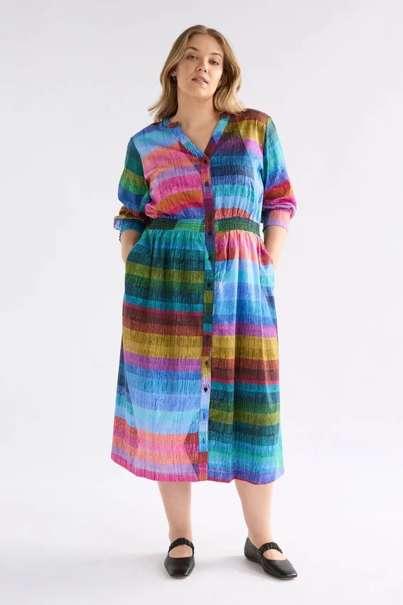 Gia shirtjurk met 3/4-mouwen Gia shirtjurk met 3/4-mouwen