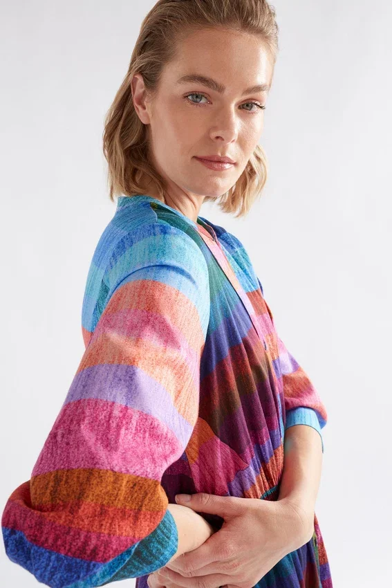 Gia shirtjurk met 3/4-mouwen Gia shirtjurk met 3/4-mouwen