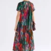 Haki-jurk met Mella-print Haki-jurk met Mella-print