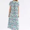 Haki-jurk met schaakprint Haki-jurk met schaakprint
