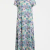Haki-jurk met schaakprint Haki-jurk met schaakprint