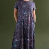 Haki-jurk met Tola-print Haki-jurk met Tola-print