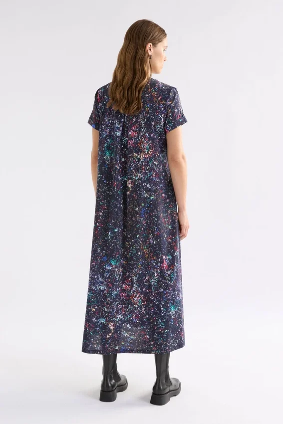 Haki-jurk met Tola-print Haki-jurk met Tola-print