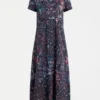 Haki-jurk met Tola-print Haki-jurk met Tola-print