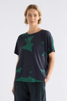 Haki T-shirt met korte mouwen