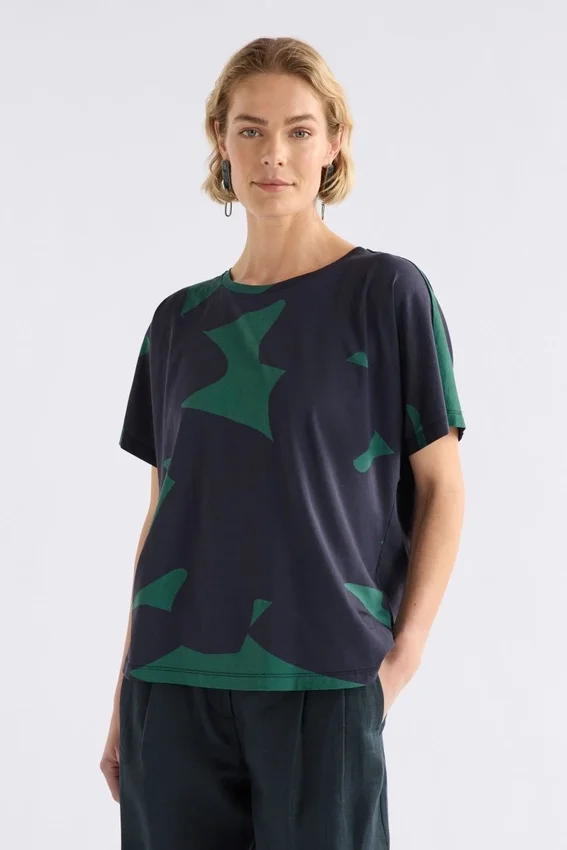 Haki T-shirt met korte mouwen Haki T-shirt met korte mouwen