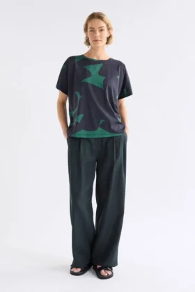 Haki T-shirt met korte mouwen