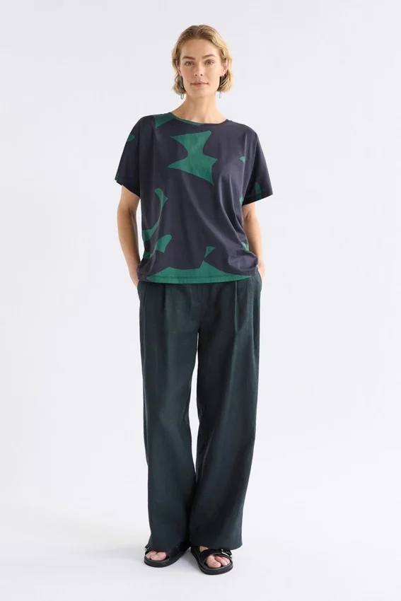 Haki T-shirt met korte mouwen Haki T-shirt met korte mouwen