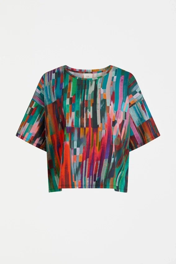 Kyla T-shirt met Mella-print Kyla T-shirt met Mella-print