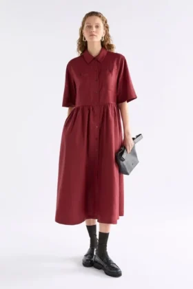 Llinen Light-jurk Bordeaux