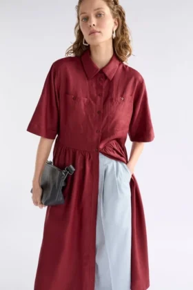 Llinen Light-jurk Bordeaux