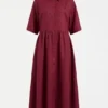 Llinen Light-jurk Bordeaux Llinen Light-jurk Bordeaux