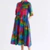 Llinen Light-jurk met Lind-print Llinen Light-jurk met Lind-print