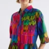 Llinen Light-jurk met Lind-print Llinen Light-jurk met Lind-print
