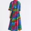 Llinen Light-jurk met Lind-print Llinen Light-jurk met Lind-print