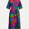 Llinen Light-jurk met Lind-print Llinen Light-jurk met Lind-print
