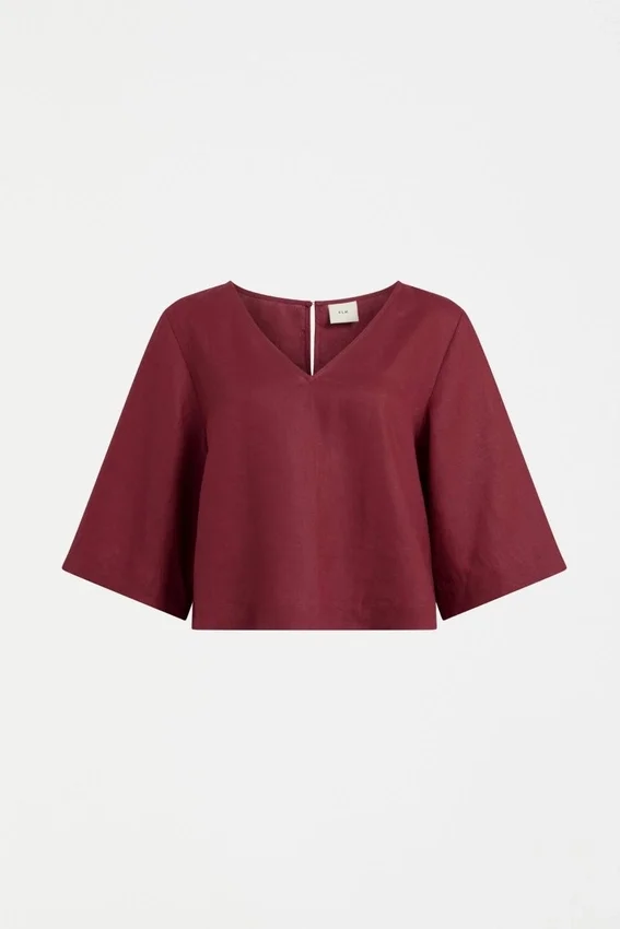 Llinen Light top met V-hals Llinen Light top met V-hals