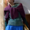 Luft Lurex-gebreide top Saliegoud Luft Lurex-gebreide top Saliegoud