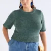 Luft Lurex-gebreide top Saliegoud Luft Lurex-gebreide top Saliegoud