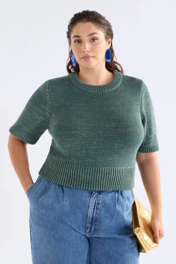 Luft Lurex-gebreide top Saliegoud Luft Lurex-gebreide top Saliegoud
