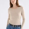Merino-shirt met lange mouwen Merino-shirt met lange mouwen