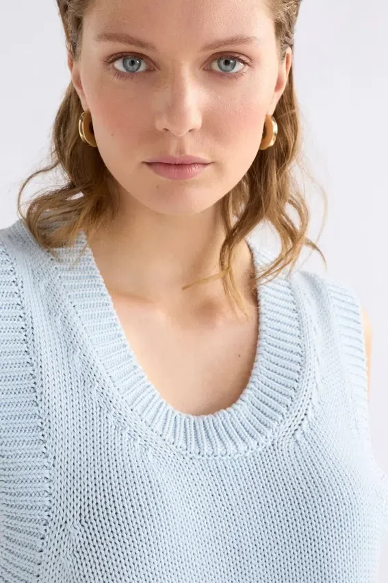 Mikkel-vest parelblauw Mikkel-vest parelblauw