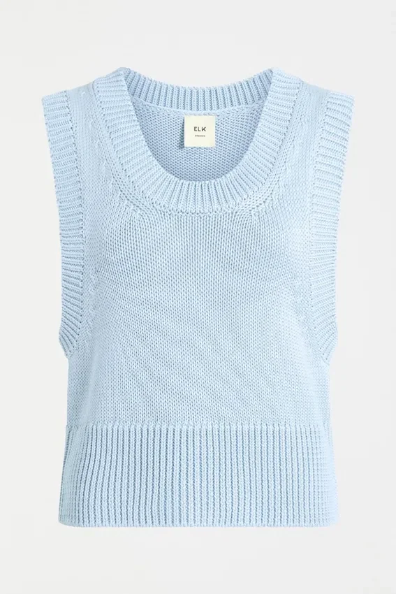 Mikkel-vest parelblauw Mikkel-vest parelblauw