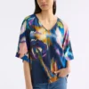 Moda top met V-hals Moda top met V-hals