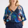 Moda top met V-hals Moda top met V-hals